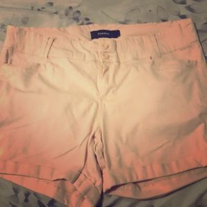 Light pink torrid shorts.